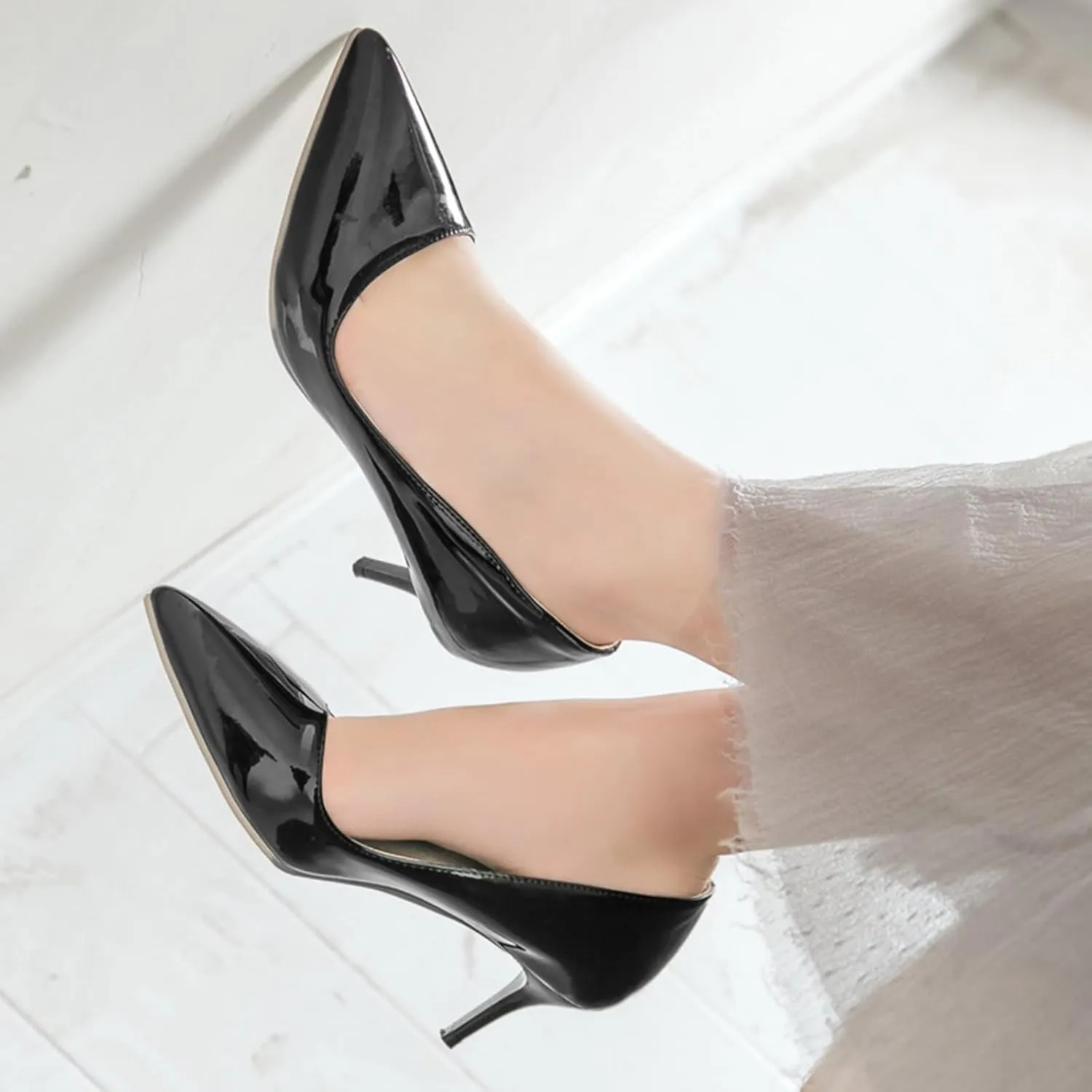 Pointed Toe Stiletto Heels Womens Wedding Office Formal Shoes