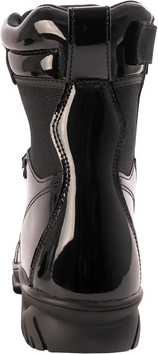 Rothco Forced Entry High-Gloss Tactical Boot with Side Zipper - 8 Inch