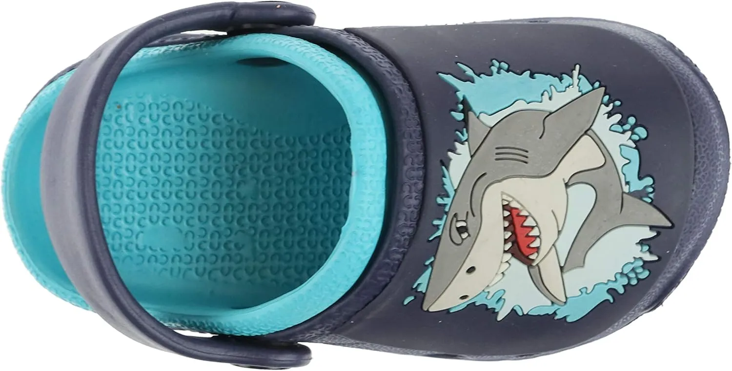 Toddler Boy's Hungry Shark Injected EVA Two-Tone Clog Size