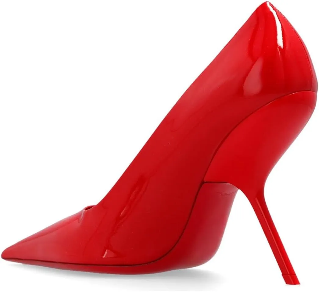 Women's Heels for Women Pointed Toe Stiletto Heels Slip On Pumps Patent Leather Red Black Silver Pumps Wedding Dress Office Shoes for Women