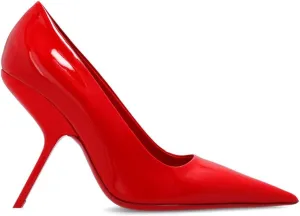 Women's Heels for Women Pointed Toe Stiletto Heels Slip On Pumps Patent Leather Red Black Silver Pumps Wedding Dress Office Shoes for Women
