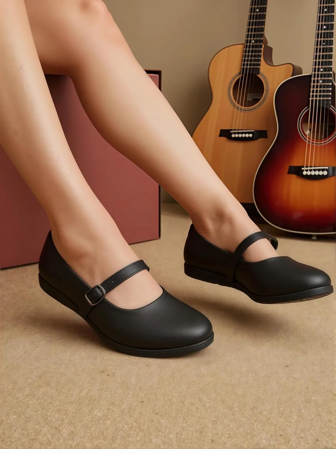 Women's Mary Jane Shoes - Classic Brown Oxford Style for Women Comfortable & Stylish Womens Mary Jane Shoes for Everyday WearWork & Student Shoe