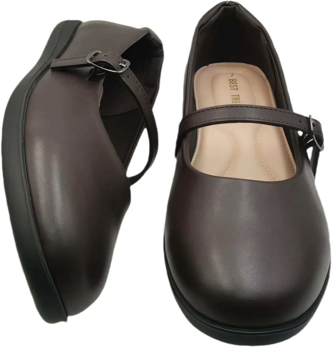 Women's Mary Jane Shoes - Classic Brown Oxford Style for Women Comfortable & Stylish Womens Mary Jane Shoes for Everyday WearWork & Student Shoe