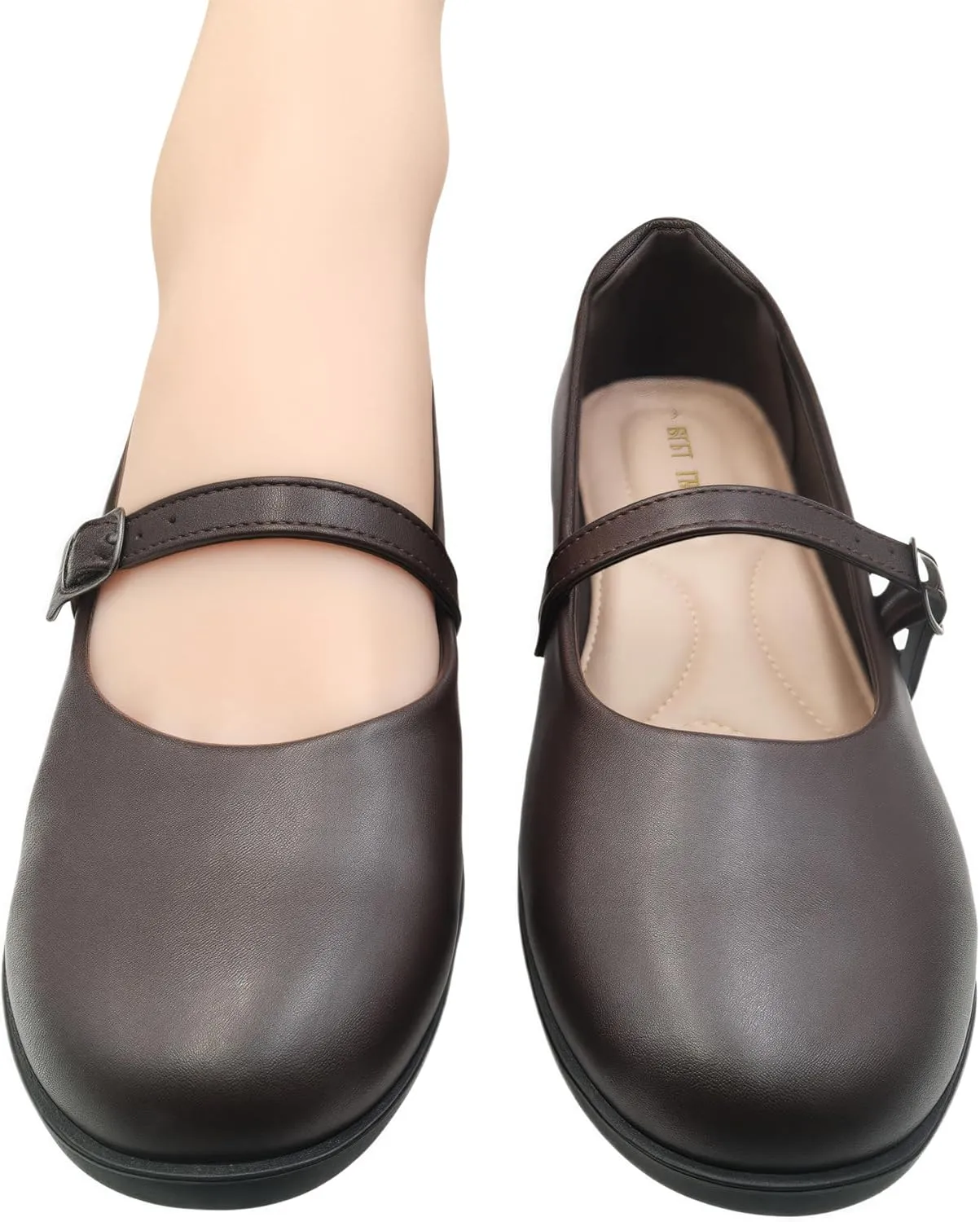 Women's Mary Jane Shoes - Classic Brown Oxford Style for Women Comfortable & Stylish Womens Mary Jane Shoes for Everyday WearWork & Student Shoe