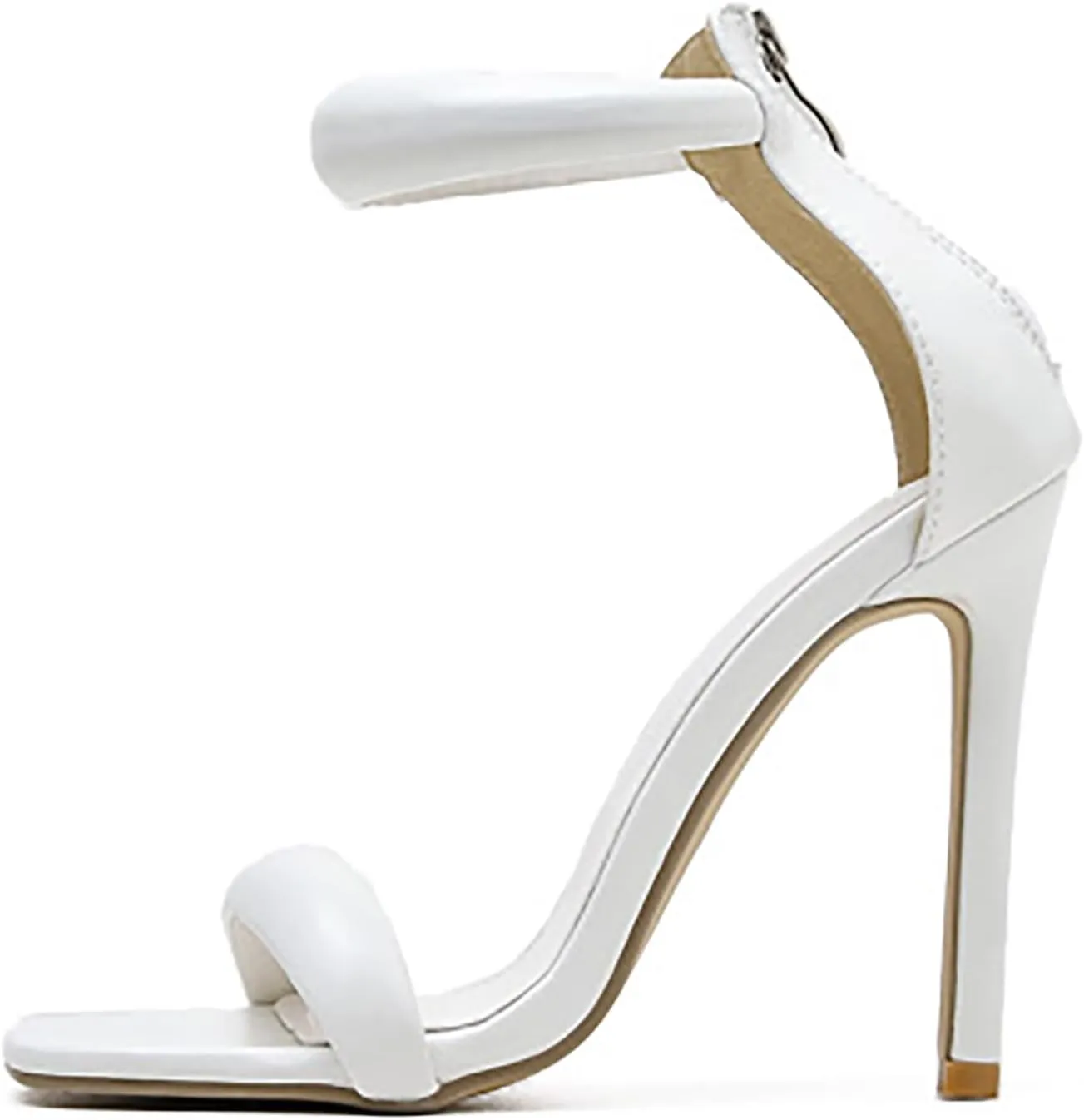 YIBLBOX Womens Sandals Square Open Toe Strappy High Heels Ankle Strap Stilettos Heels Sexy Party Wedding Evening Summer Pump Shoes